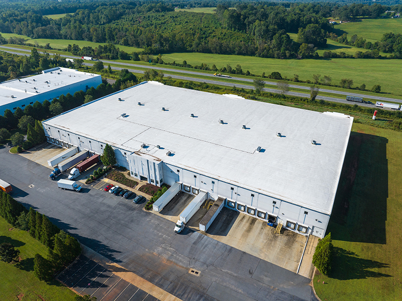 Exterior of 3PL warehouse in Charlotte NC