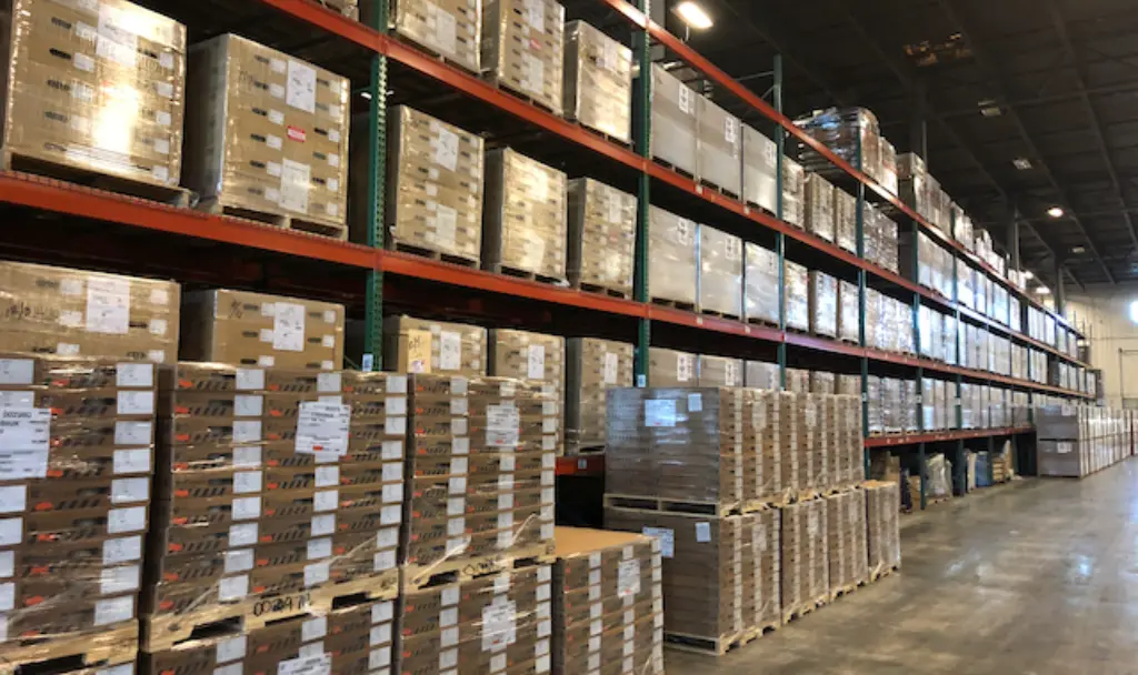 Charlotte 3PL warehouse interior with pallet storage and distribution operations for North Carolina manufacturers